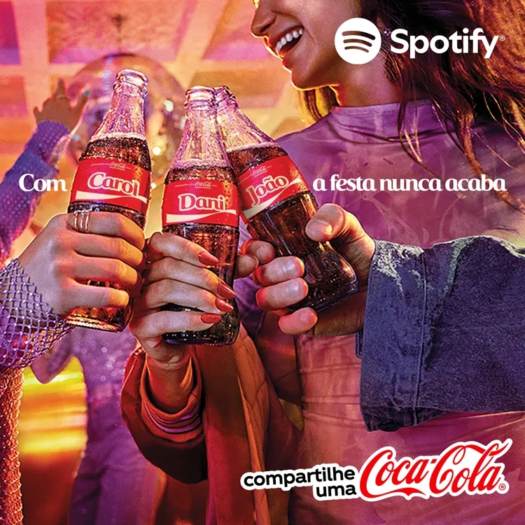 compartilhe uma coca cola campanha